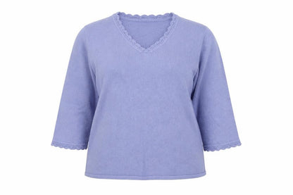 Womens UK Size 16 Eastex Purple Pullover Jumper