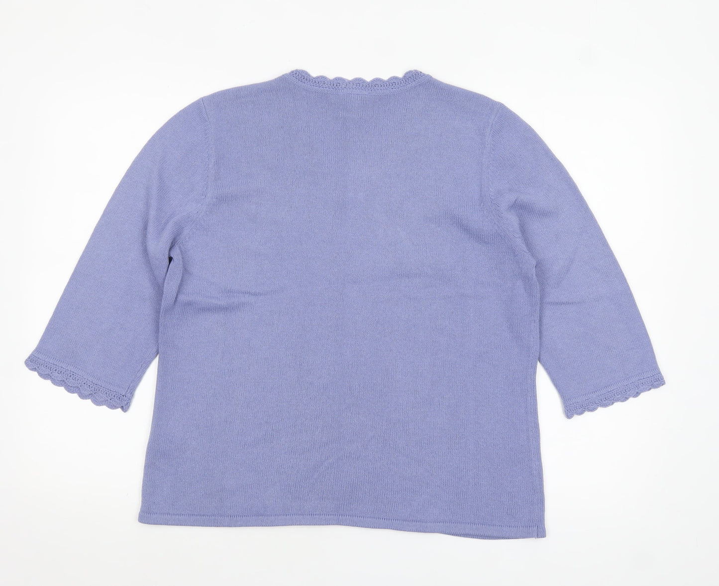 Womens UK Size 16 Eastex Purple Pullover Jumper