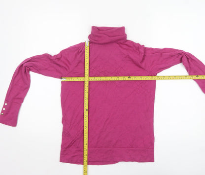 Womens UK Size M Hobbs Pink Pullover Jumper