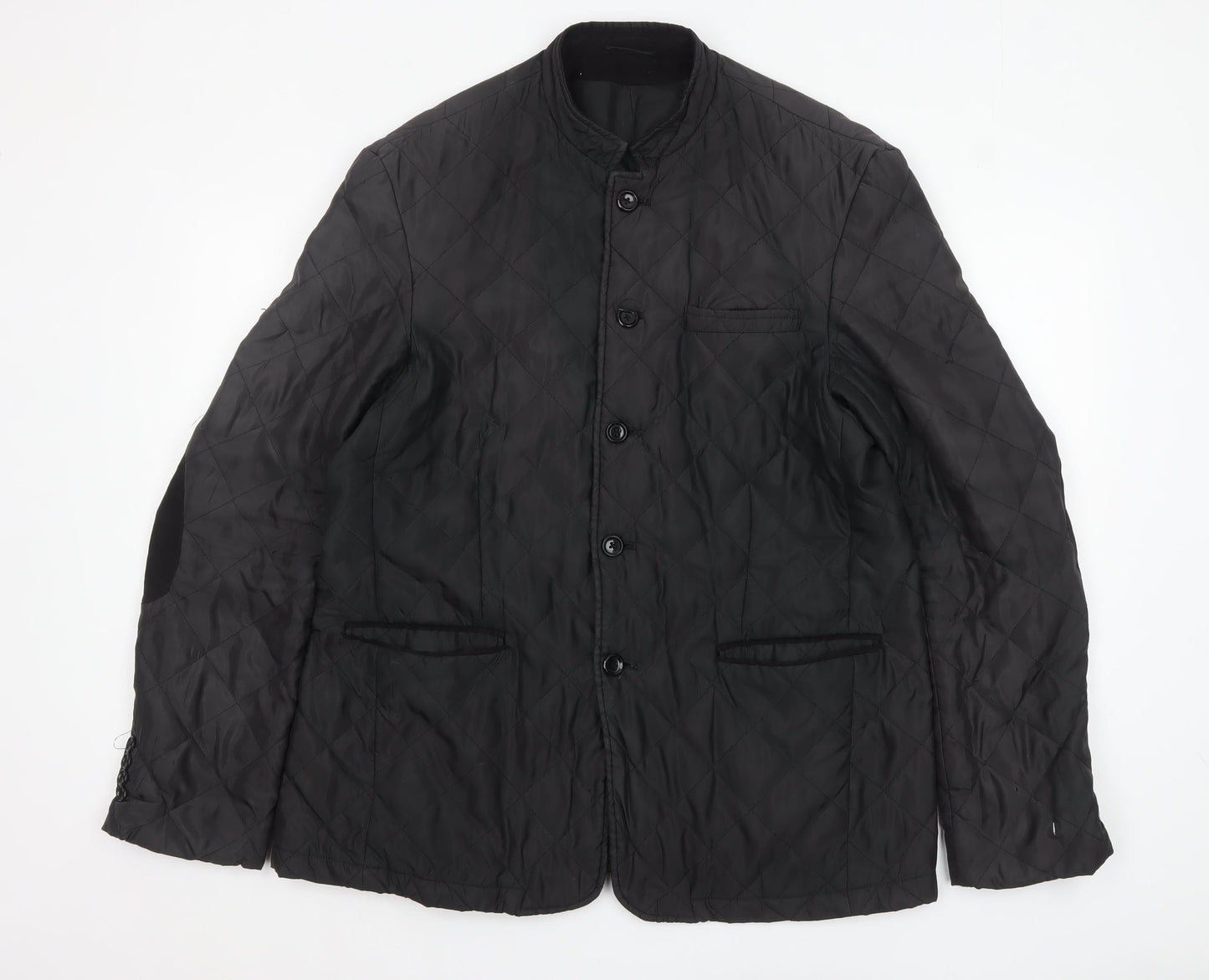 Mens UK Size 44 BlackBerrys Black Quilted Coat