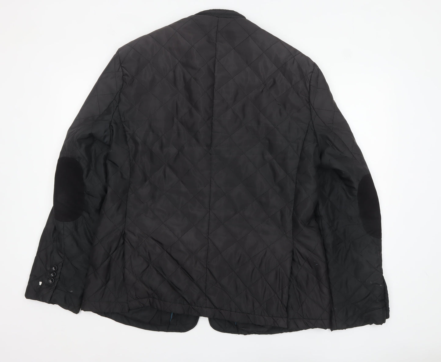 Mens UK Size 44 BlackBerrys Black Quilted Coat