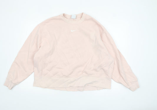 Womens UK Size 1X Nike Pink Pullover Sweatshirt