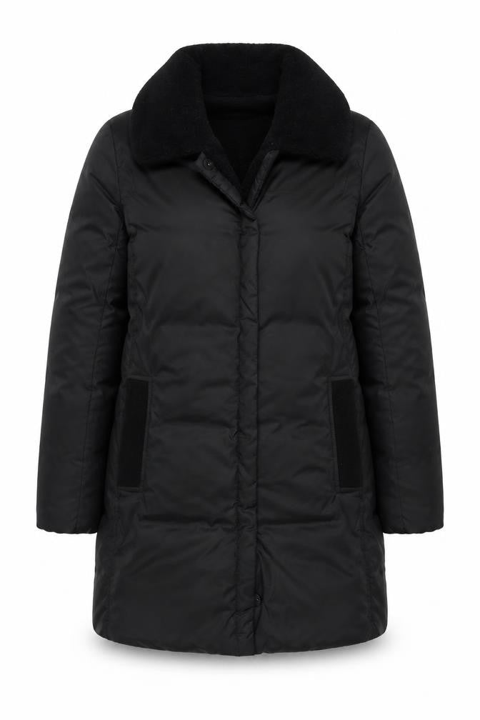 Paul & Joe Sister Women's Black Long Puffer Coat Size 10