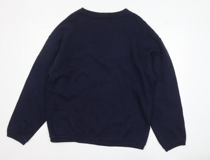 Mens UK Size L Planet Hollywood Blue Pullover Sweatshirt