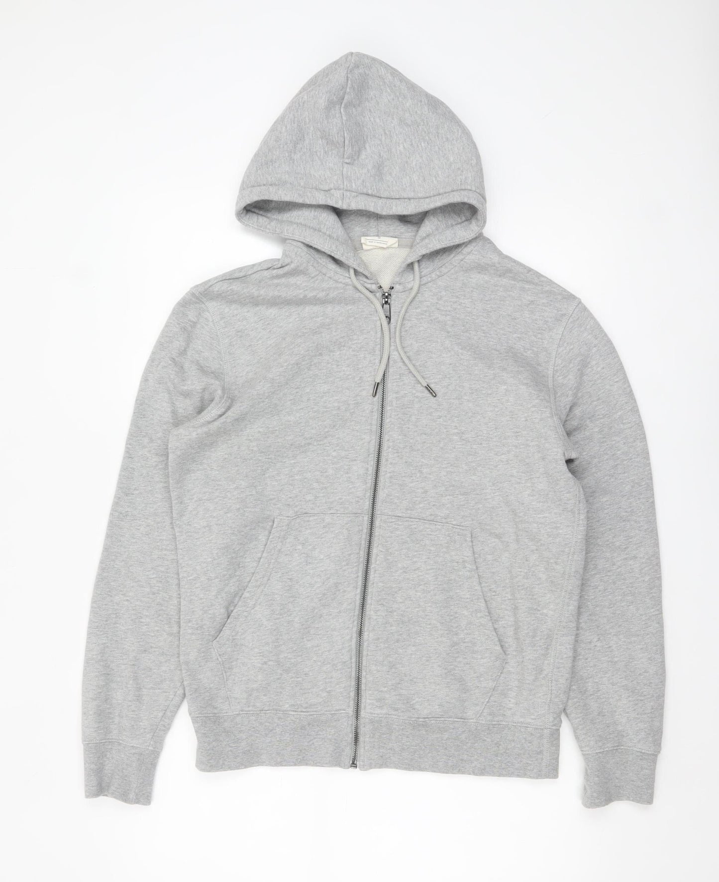 Mens UK Size S Marks and Spencer Grey Full Zip Hoodie