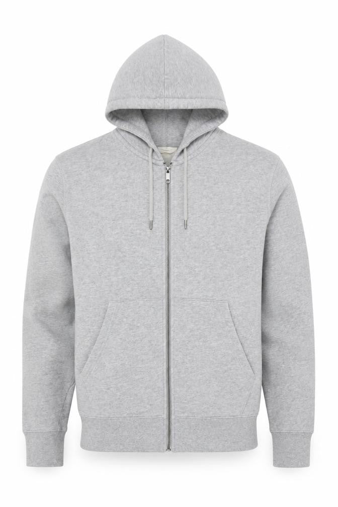 Mens UK Size S Marks and Spencer Grey Full Zip Hoodie