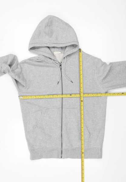 Mens UK Size S Marks and Spencer Grey Full Zip Hoodie