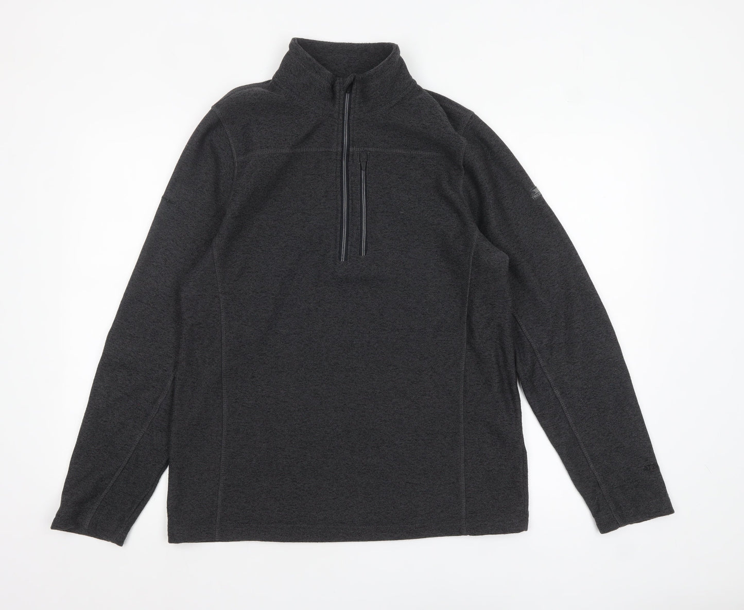 Mens UK Size L Trespass Black Pullover Sweatshirt
