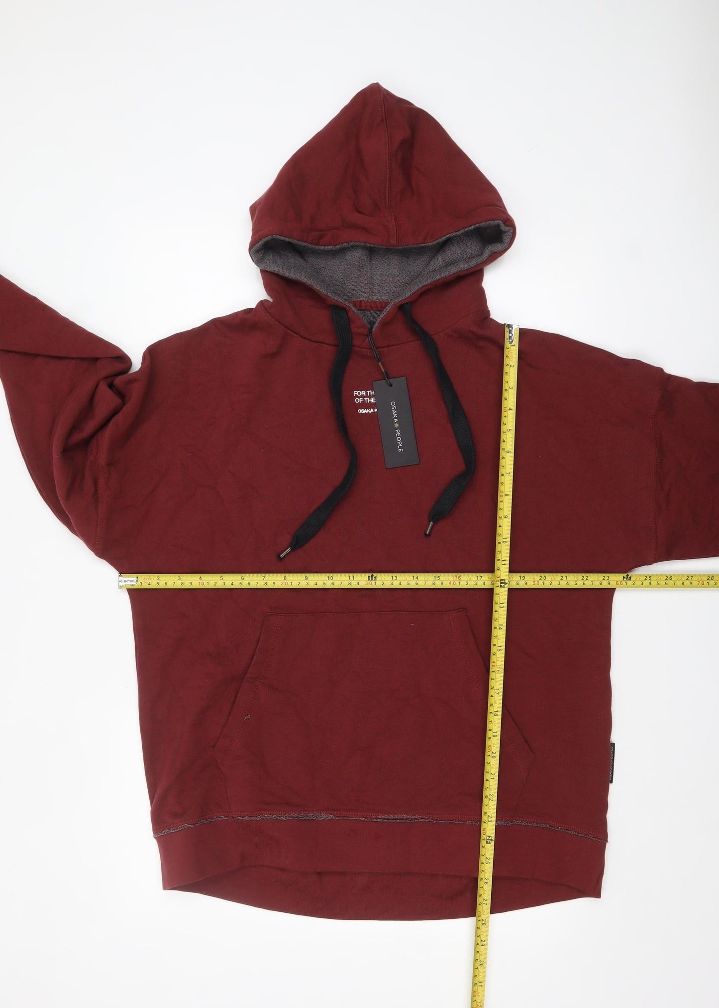 Mens UK Size L Osaka People Red Pullover Hoodie
