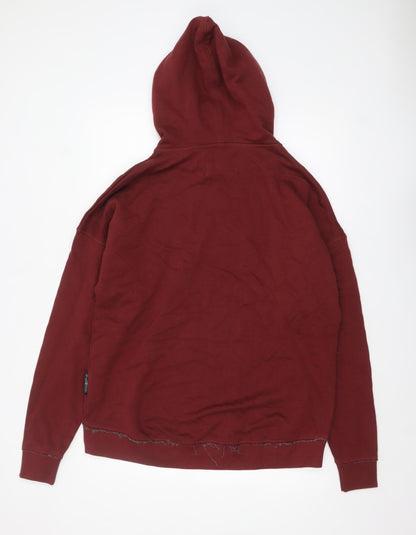 Mens UK Size L Osaka People Red Pullover Hoodie