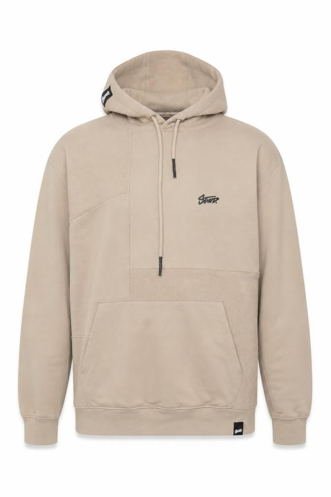 Mens UK Size M Pull & Bear Beige Pullover Hoodie