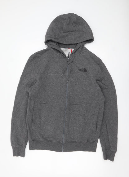 Mens UK Size M The North Face Grey Full Zip Hoodie