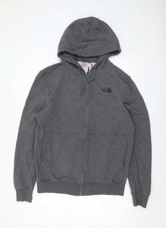 Mens UK Size M The North Face Grey Full Zip Hoodie