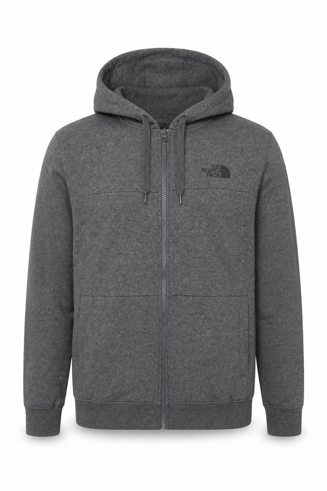 Mens UK Size M The North Face Grey Full Zip Hoodie