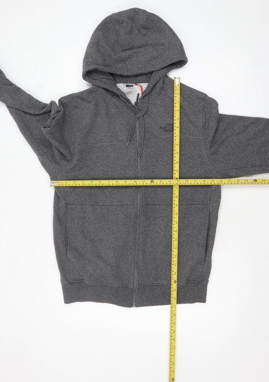 Mens UK Size M The North Face Grey Full Zip Hoodie