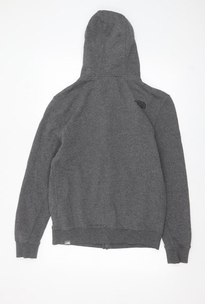 Mens UK Size M The North Face Grey Full Zip Hoodie
