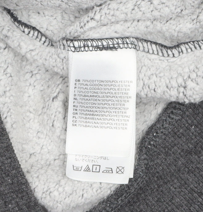 Mens UK Size M The North Face Grey Full Zip Hoodie
