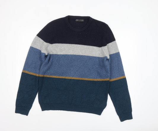 Mens UK Size M Marks and Spencer Multicoloured Pullover Jumper