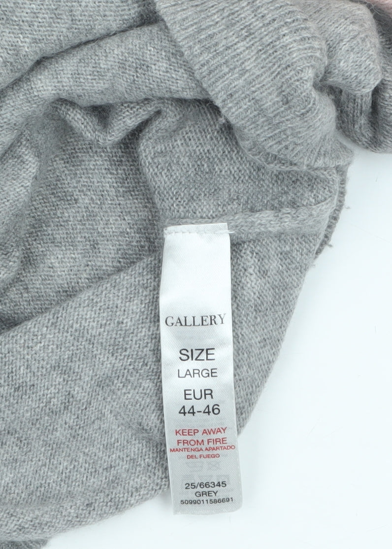 Womens UK Size L Gallery Grey Pullover Jumper