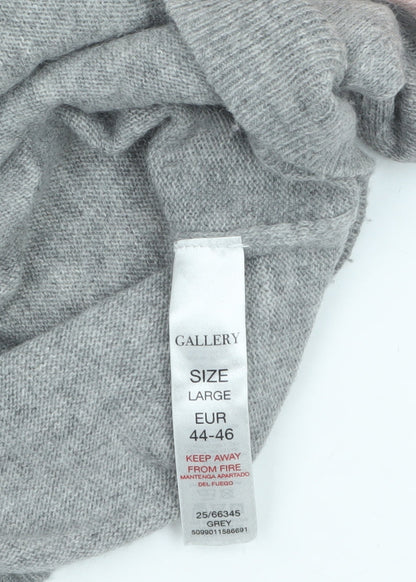Womens UK Size L Gallery Grey Pullover Jumper