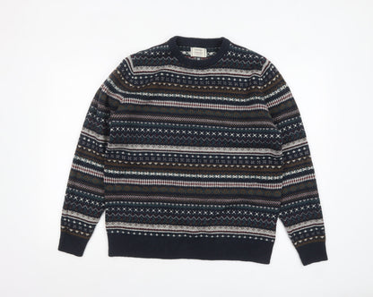 Mens UK Size M George Blue Pullover Jumper