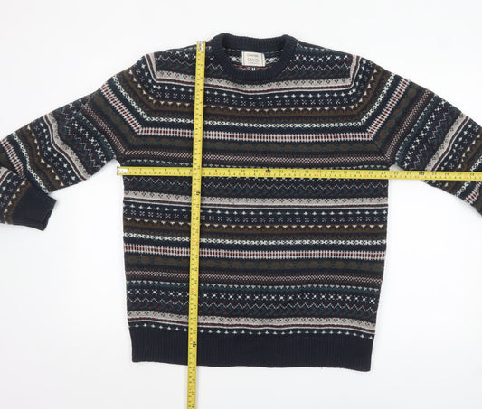 Mens UK Size M George Blue Pullover Jumper