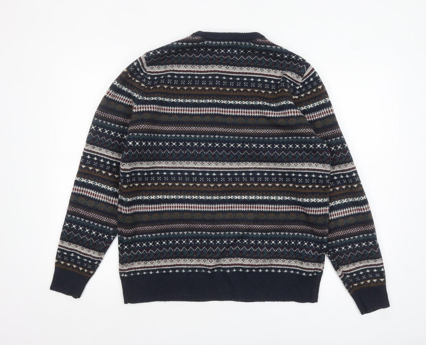 Mens UK Size M George Blue Pullover Jumper
