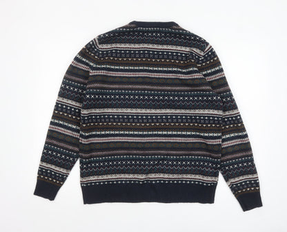 Mens UK Size M George Blue Pullover Jumper