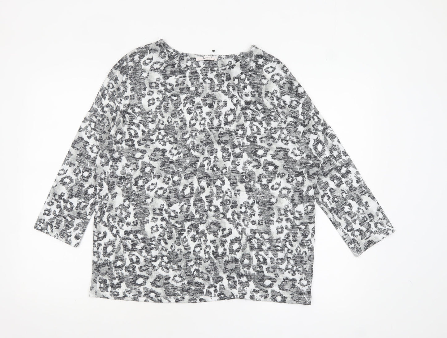 Womens UK Size 14 TU Grey Tunic Blouse