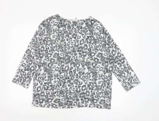 Womens UK Size 14 TU Grey Tunic Blouse
