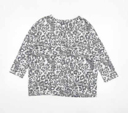 Womens UK Size 14 TU Grey Tunic Blouse