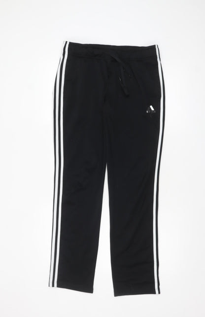 Womens UK Size 14 adidas Regular Fit Jogger Black Trousers