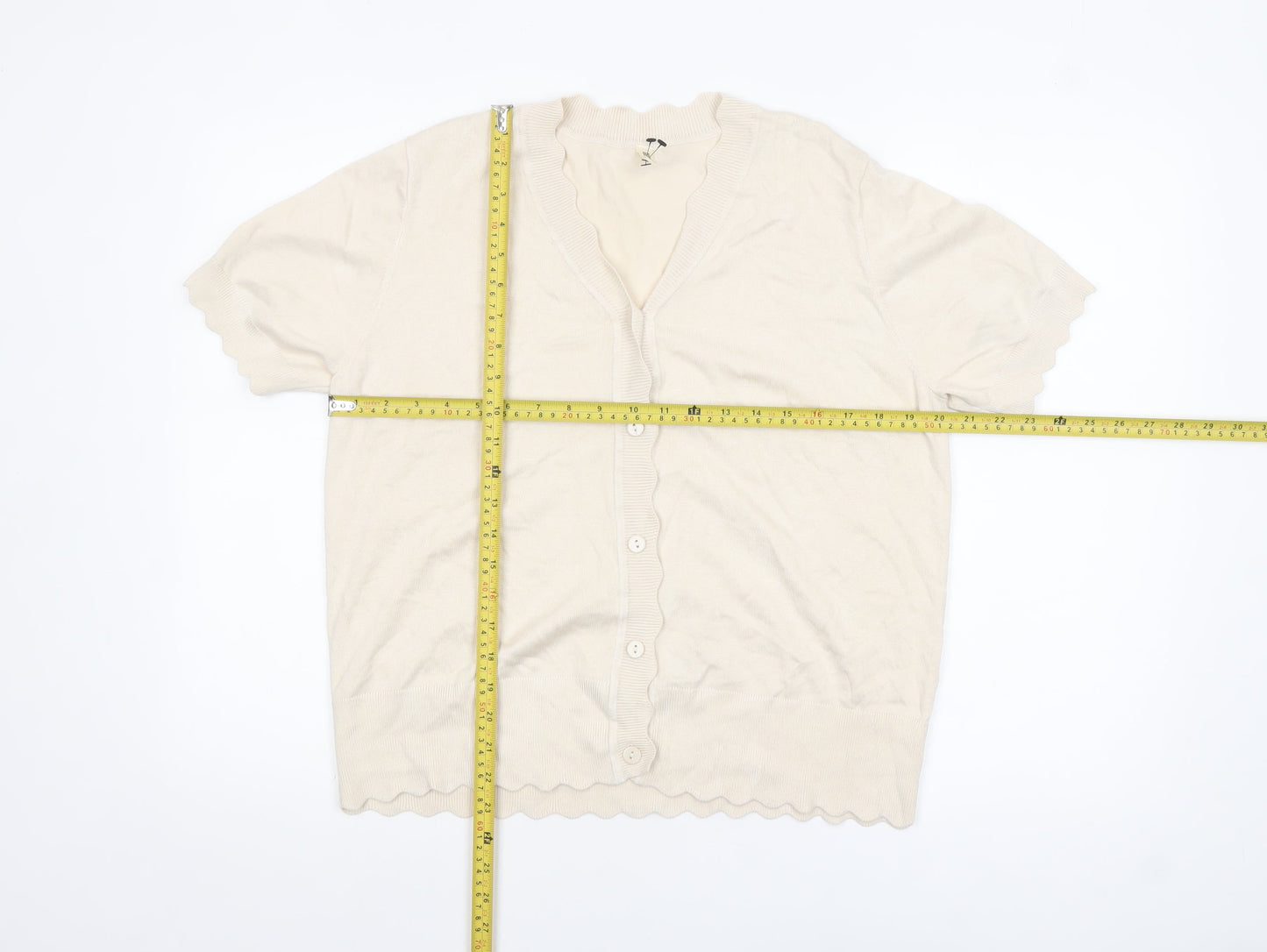 Womens UK Size XL GRECERELLE Beige Cardigan Jumper