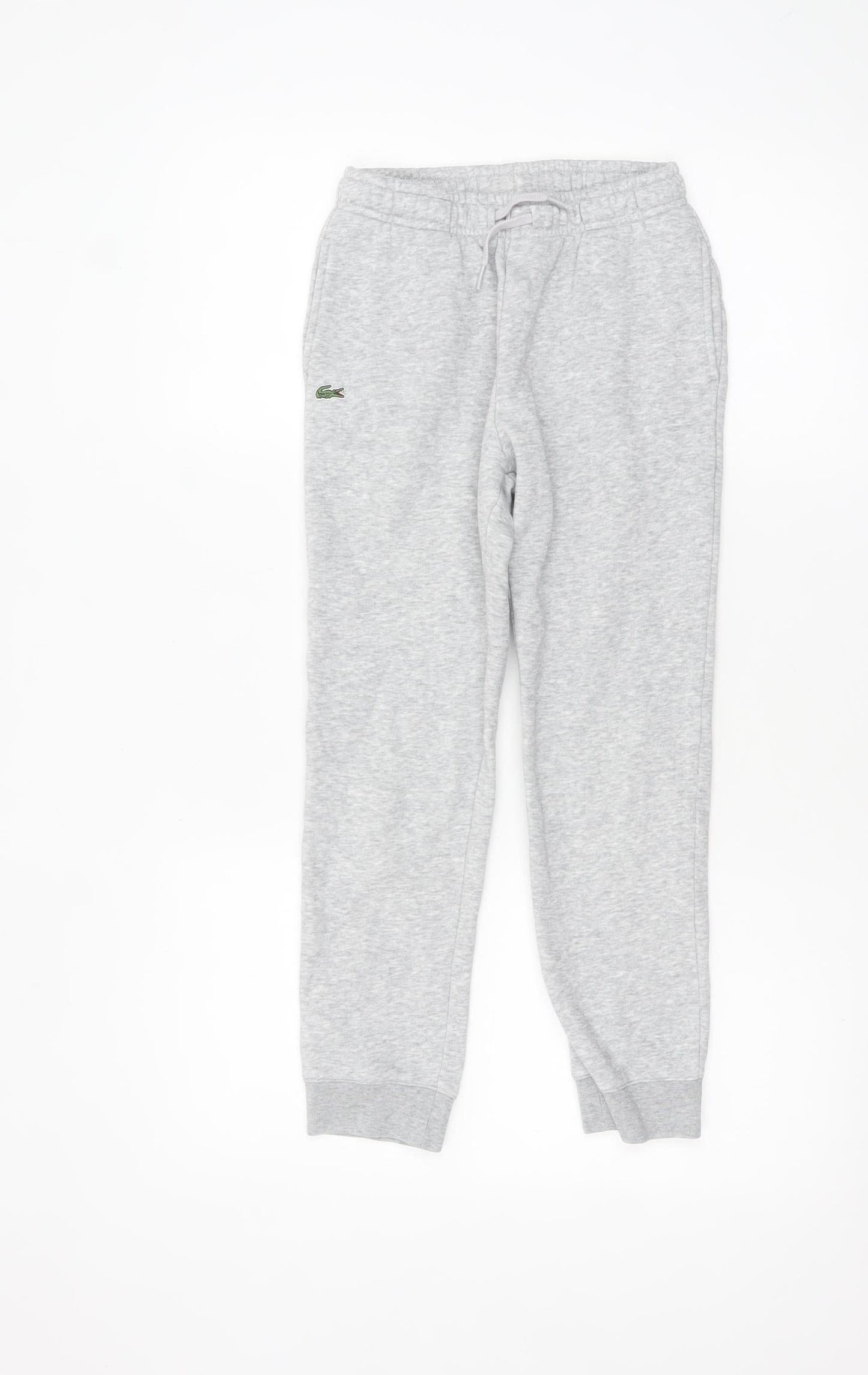 Boys UK Size 10 Years Lacoste Regular Fit Jogger Grey Trousers