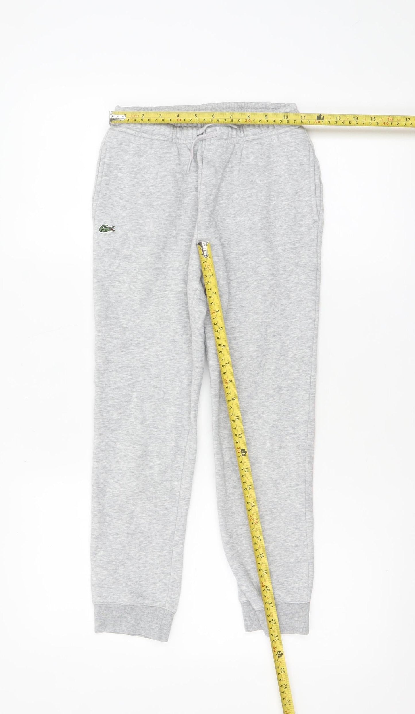 Boys UK Size 10 Years Lacoste Regular Fit Jogger Grey Trousers
