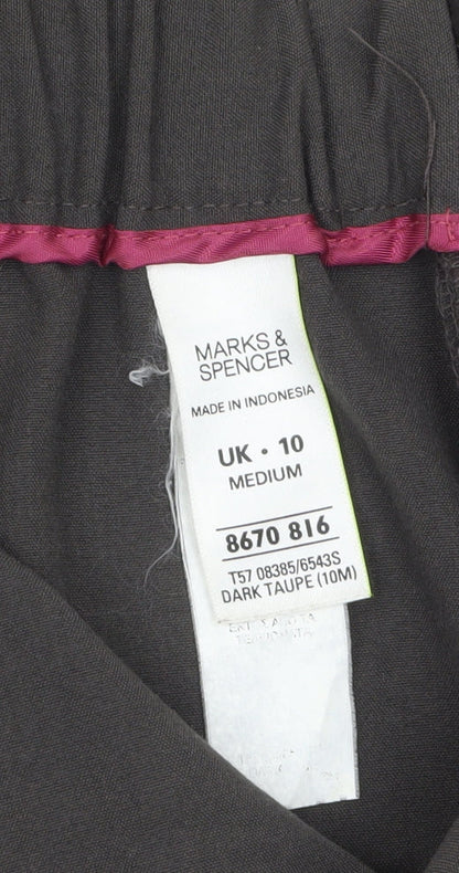 Marks and Spencer Women’s Brown Size 10 Straight Trousers