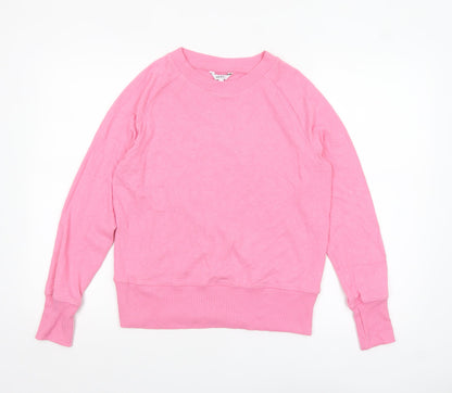 Next Womens Pink Crew Neck Pullover Jumper Size 10