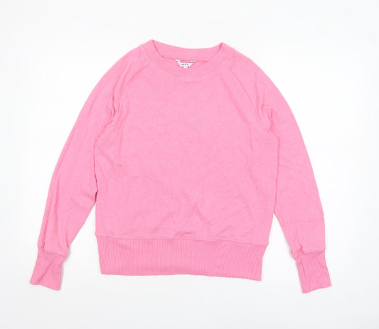 Next Womens Pink Crew Neck Pullover Jumper Size 10