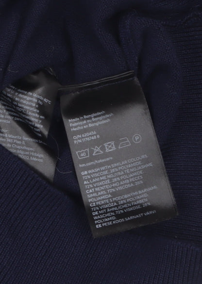 Womens UK Size S H&M Blue Pullover Jumper