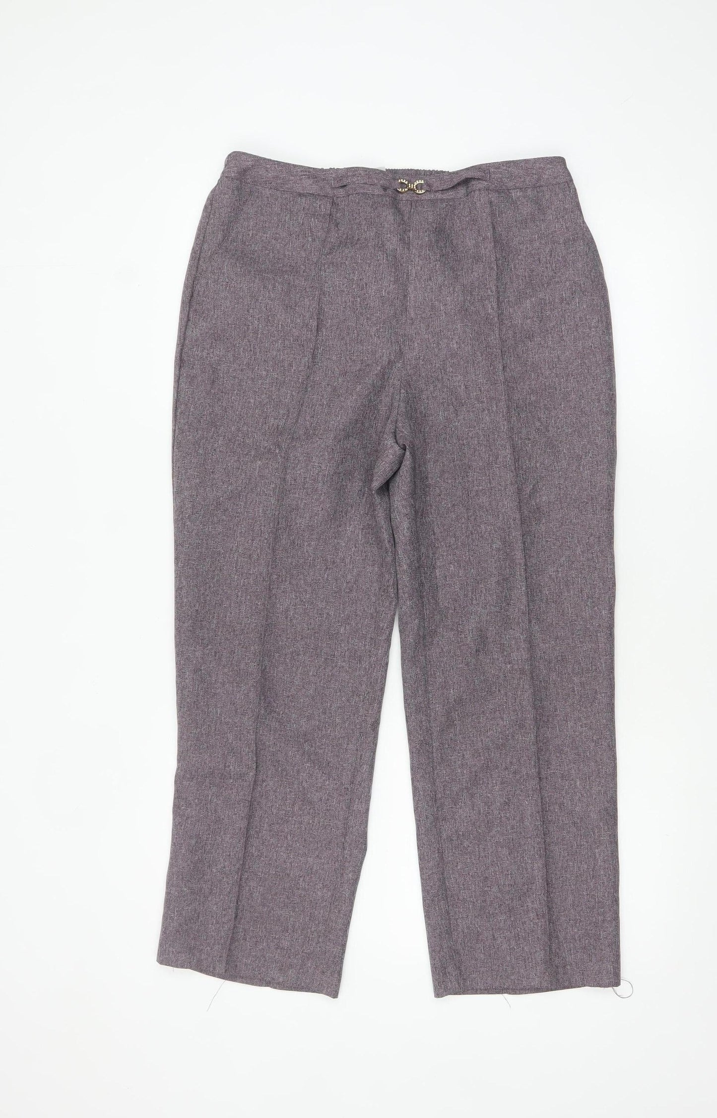 Womens UK Size 14 Damart Regular Fit Casual Workwear Grey Trousers