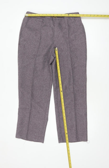 Womens UK Size 14 Damart Regular Fit Casual Workwear Grey Trousers