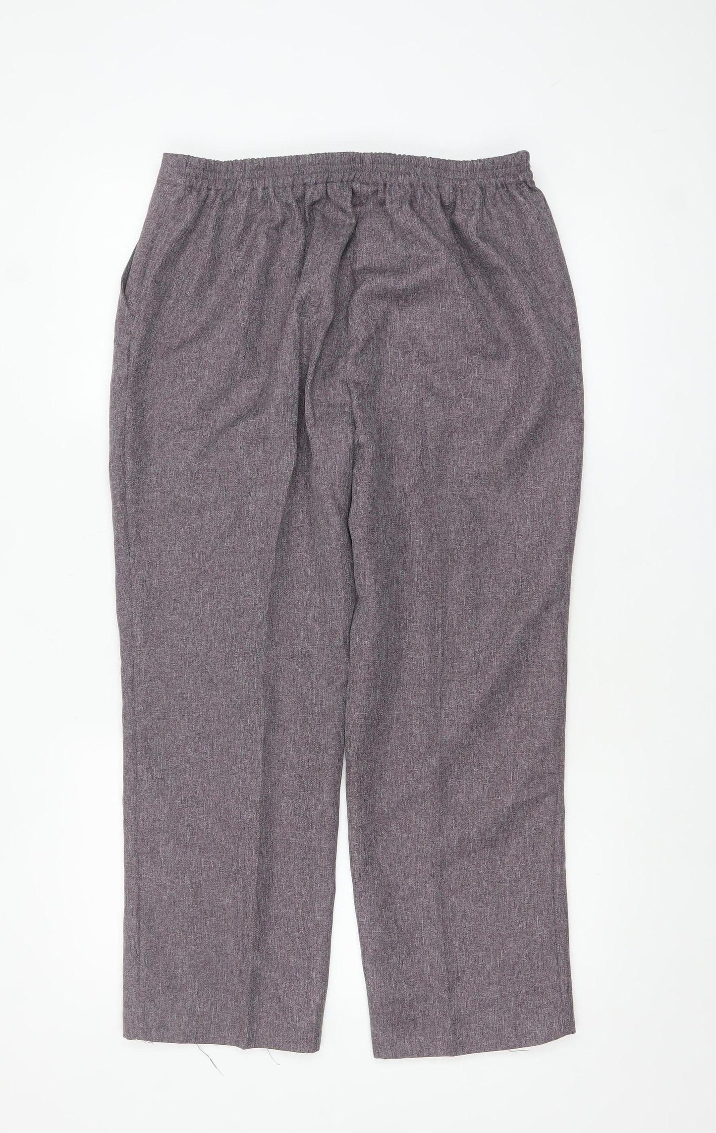 Womens UK Size 14 Damart Regular Fit Casual Workwear Grey Trousers