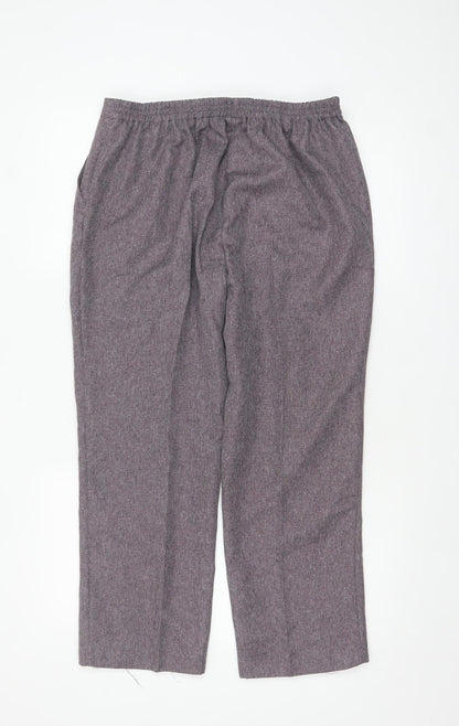 Womens UK Size 14 Damart Regular Fit Casual Workwear Grey Trousers