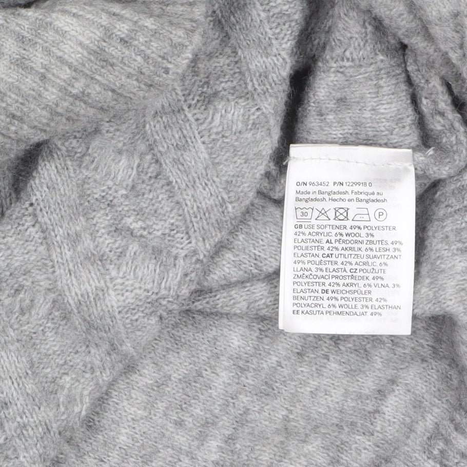 Womens UK Size 14 H&M Grey Pullover Jumper