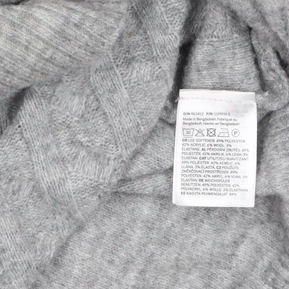 Womens UK Size 14 H&M Grey Pullover Jumper