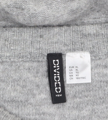 Womens UK Size 14 H&M Grey Pullover Jumper