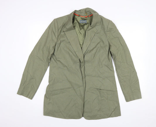 Ruth Langsford Women’s Green Linen Blend Lined Blazer UK 12