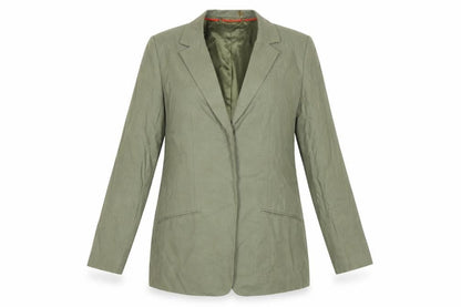 Ruth Langsford Women’s Green Linen Blend Lined Blazer UK 12