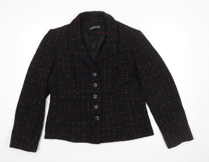 Alex & Co. Women’s Black Wool Blend Tweed Blazer Size 16