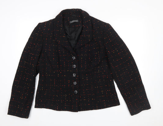 Alex & Co. Women’s Black Wool Blend Tweed Blazer Size 16